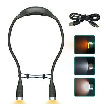 Flexible Neck Reading Light 3 Color Modes Rechargeable Battery Ergonomic Design for Bedside Reading Repair Work Travel