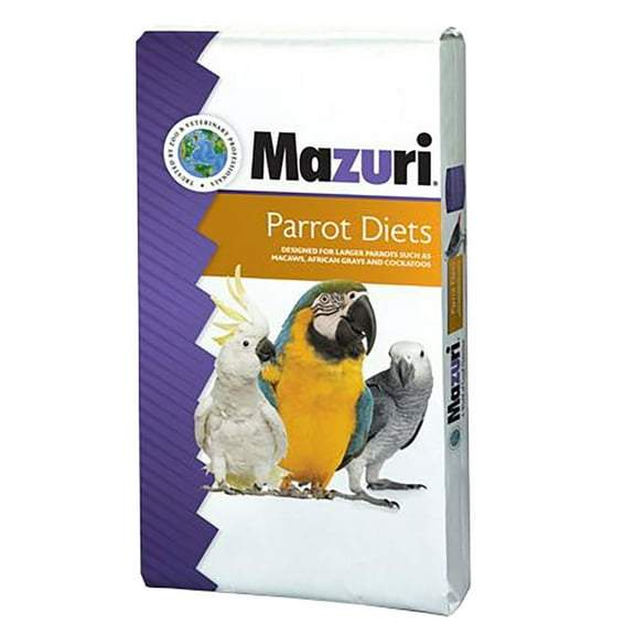 Mazuri Nutritionally Complete Large Bird Diet, Parrots, 25lb Bag