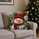 thumbnail image 1 of Seyotauo Pink Christmas Farmhouse Pillow Covers for Couch Sofa Bed,Cute Xmas Gnome Romantic Christmas Trees Pillow Cases Cushion Covers 18x18 Inch ,Winter Cute Snowman Square Cushion Cases, 1 of 6