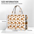 thumbnail image 3 of Large Capacity Tote Bag,Halloween Simple Pumpkin Pattern Handbag Fashion Luxury Tote Bag,15.7"x13"x 5.1" Inches,Laptop Compatible, 3 of 6
