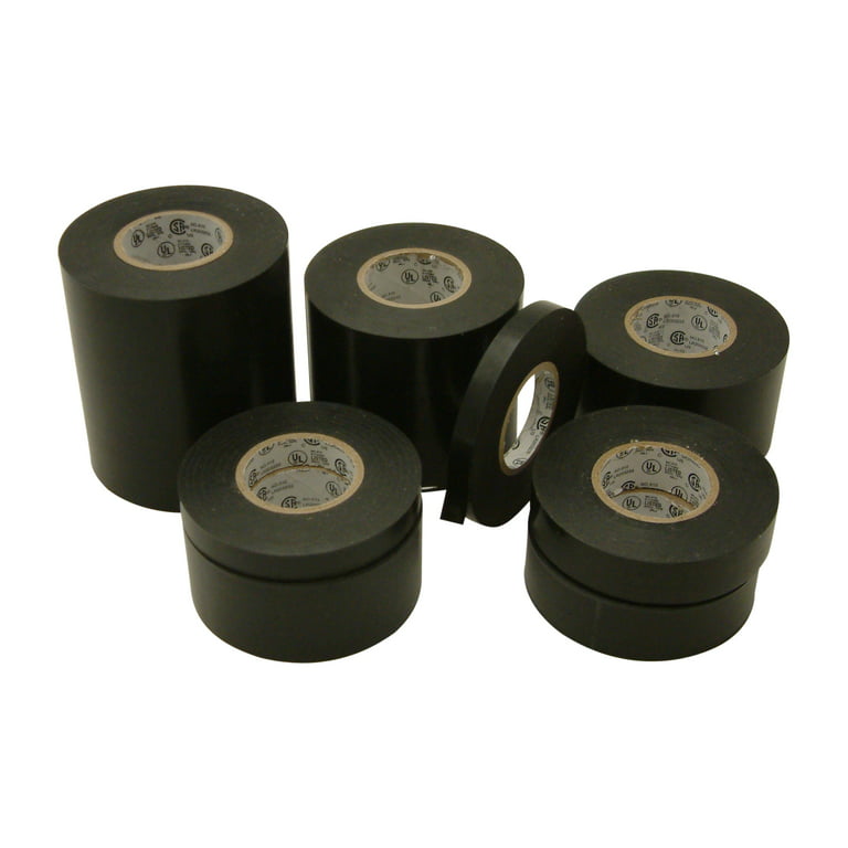 JVCC JV497 Black Masking Tape: 2 in. (48mm actual) x 60 yds