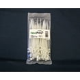 thumbnail image 4 of NavePoint 6 Inch Nylon Cable Wire Zip Tie 50 lbs - Natural White 100 Pack Lot Pcs Qty, 4 of 4