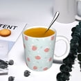 thumbnail image 5 of Yiaed Strawberry Print Ceramics Coffee,Large Handle Design,Extra Large Tea and Coffee Cup for Office and Home Mugs, 5 of 6
