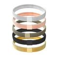 thumbnail image 2 of 5pcs Men's Stretchable Bracelet Metal Armband Spring Armlet Wristband Sleeve Cuff (Mixed Color), 2 of 9