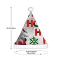 thumbnail image 3 of KLL Christmas Hats for Adults Plush Cute Santa Print Santa Hat Xmas Fluffy Santa Claus Hat for Women Men, 3 of 6