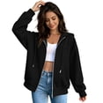 thumbnail image 6 of SwiftWear Women's Zip Up Hoodie Long Sleeve Sweatshirt Hooded Jacket Full Zip with Pockets, 6 of 8