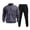 Dark Gray*, variant on RUTAYY Men's Outfits Comfortable Spring Winter Long Sleeve Solid Color Sweatshirt Casual Outdoor Layering Warmth Trendy Classic Sets