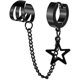 thumbnail image 3 of Heytea 6 Piezas Pendientes De Cadena Para Hombres Y Mujeres,Punk Vintage Ear Cuffs Borla Pendientes De Aro Conjunto De Acero Inoxidable Cruz Cráneo Cuelgan Pendientes De Aro Con Bi, 3 of 5
