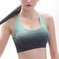thumbnail image 4 of Unir Shockproof Compression Sports Bra, High Stretch Seamless Running Athletic Bra, Wirefree Breathable Workout Top, 1 Piece, S-M-L-XL, 4 of 5