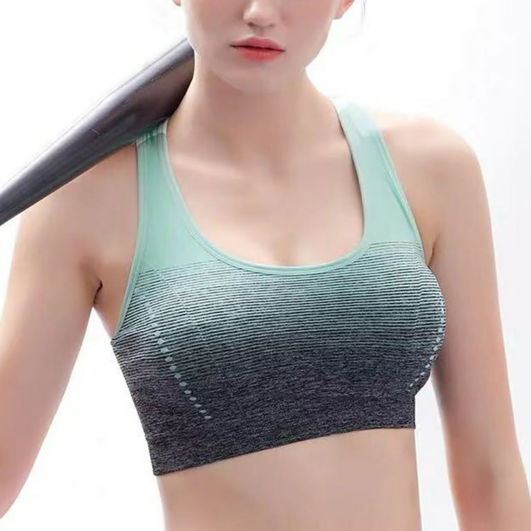 LYCAQL Lingerie for Women Female Gradual Color Proof Yoga Sports