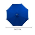 thumbnail image 3 of 2m Simple Patio Umbrella Replacement Canopy Outdoor Table Market Yard Umbrella Replacement Top Cover Sun Umbrella with 6 Ribs Courtyard UV Protective And Water Resistant Patio Canopy, 3 of 5