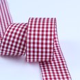 thumbnail image 1 of 6mm Wide Lattice Plaid Ribbons Bow Ribbon Gift Wrapping Polyester Ribbon Handmade DIY Accessories,50 Yards Color 18, 1 of 5