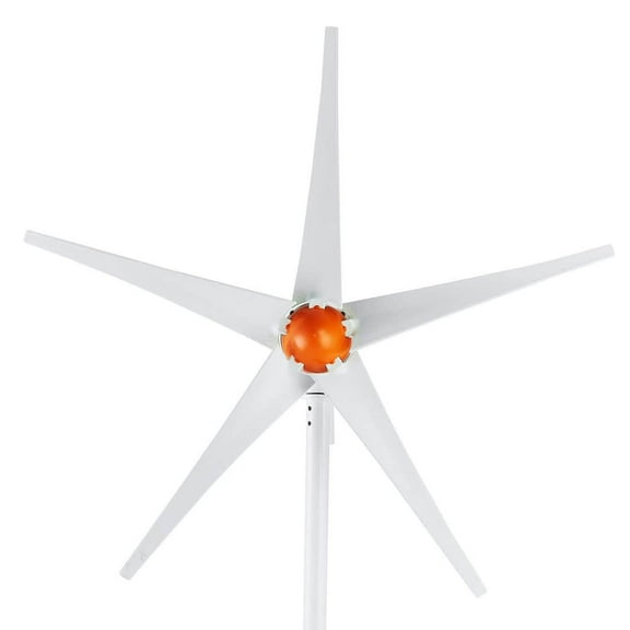 Yardi Yarda 500W Wind Turbine Generator with MPPT Controller, 12V Wind Turbine Kit, 5-Blade Wind Power Generator, Adjustable Windward Direction & 2.5m/s Start Wind Speed, White