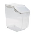 thumbnail image 1 of Luzkey Rice Container Food Storage Container Clear Large Capacity Rice Storage Bin Rice Bucket for Countertop Grain Beans Sugar Nuts, 1 of 8
