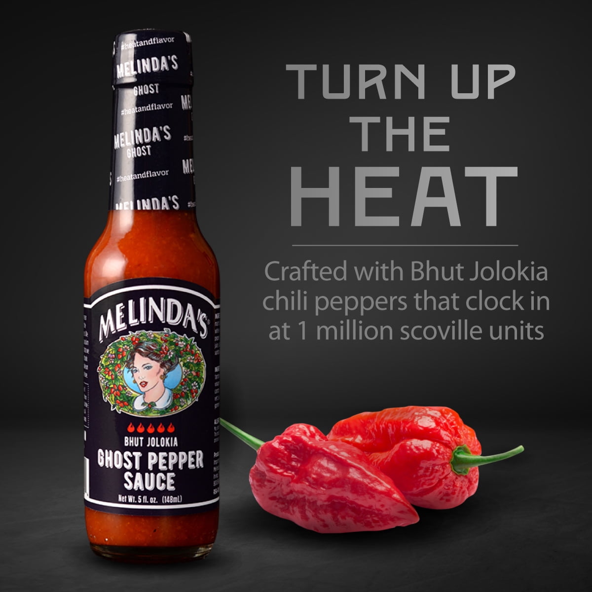 (6 pack) Melinda's Ghost Pepper Hot Sauce