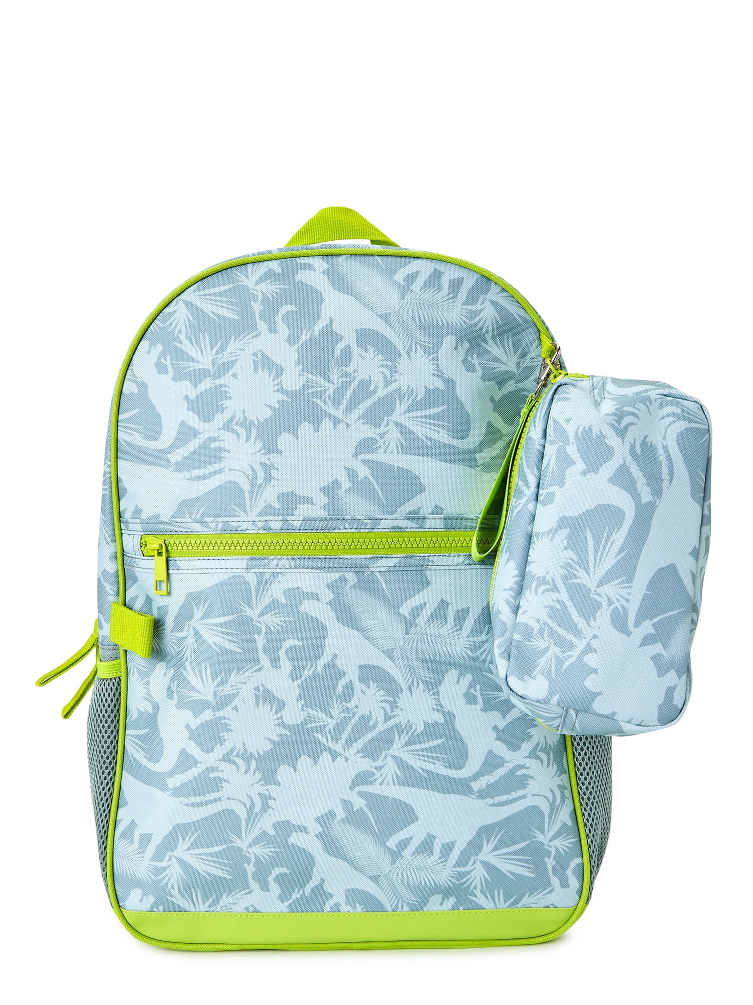 Dinosaur Print Cartoon Backpack Girls Book Bag Teens Lunch Bag Pencil Case Set 