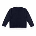 thumbnail image 6 of Jessboyy Mens Sweatshirts no Hood Long Sleeve Quarter Zip Pullover Work Casual Golf Waffle Knit Pullover Shirts Collared Sweatshirt Fall Winter Navy,L, 6 of 6