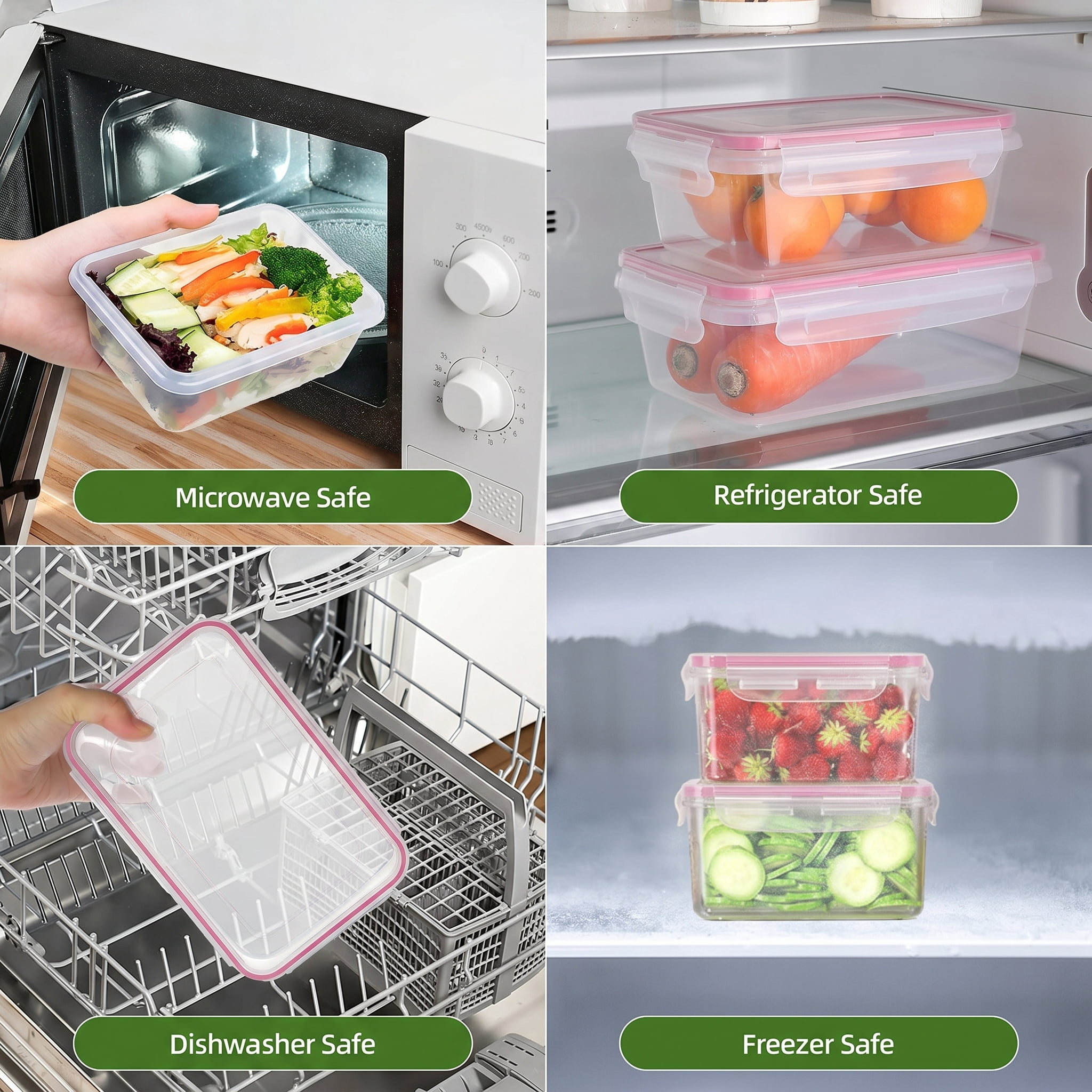 Rubbermaid Brilliance Pantry 7 Piece Set, Clear and Airtight Food