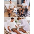 thumbnail image 2 of UTOURS Unisex Tear Away Shorts 3-inch Knee Hip Replacement Recovery Post Surgery Cotton Shorts Loose Fit Without Pocket, 2 of 6