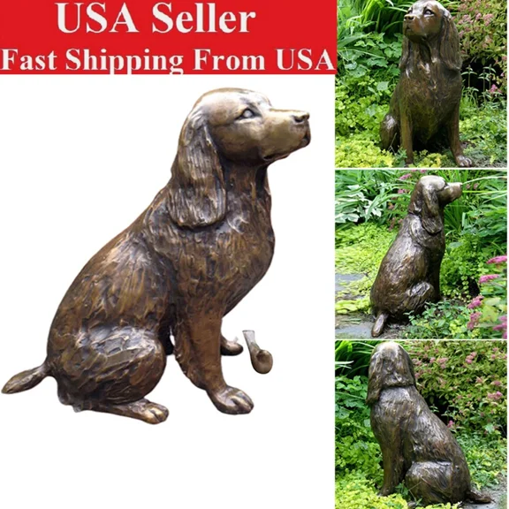 PURELY- Dog Statue Sculpture Protect Garden Yard Scare Birds Away Garden Decor Ornament