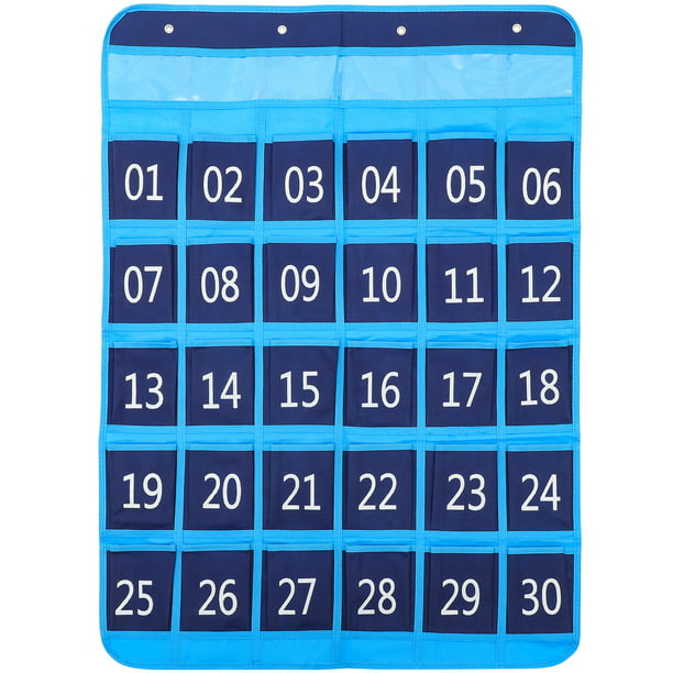 Numbered Pocket Chart Classroom Pocket Chart for Phone Hanging ...