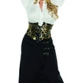 thumbnail image 2 of UnderWraps Women's Black Accented Steampunk Waist Cincher Costume Accessory, 2 of 2