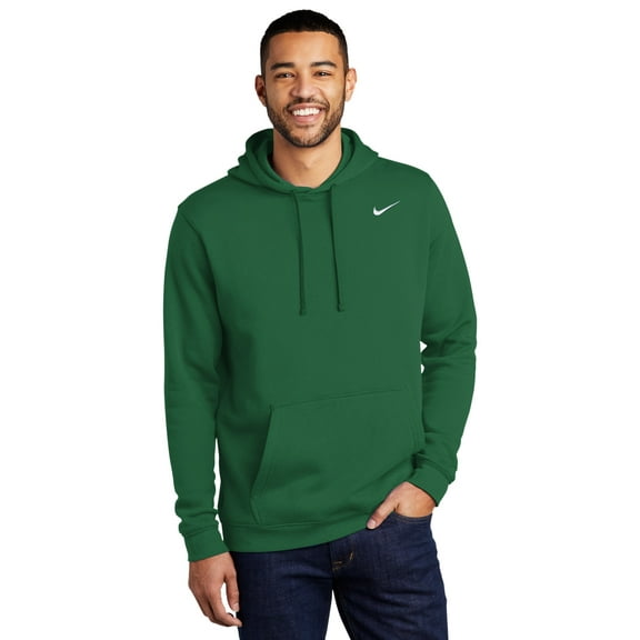 Nike Club Fleece Pullover Hoodie - CJ1611 XX-Large Dark Green