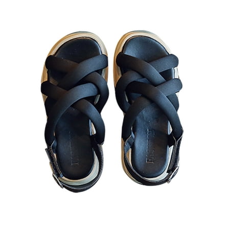 

Tenmix Girls Party Comfort Flats Lightweight Buckles Dress Sandal Cute Open Toe Shoes