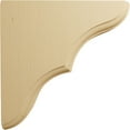 thumbnail image 3 of Ekena Millwork 1 3/4"W x 5 1/2"D x 5 1/2"H Stratford Wood Bracket, Alder, 3 of 4