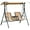 Beige#4, variant on Patio Furniture Sets Outsunny 6' Metal Arch Backyard Garden Bridge, Safety Siderails, Arc Footbridge for Backyard Creek, Stream, Pond, Black,Outdoor Furniture Sets