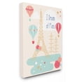thumbnail image 1 of The Stupell Home Decor Collection The Kids Room by Stupell I Dream Of Paris Wall Art, 1 of 4