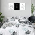thumbnail image 5 of Minimalist Black and White Canvas Wall Art Love Painting for Couples Bedroom Line Drawing Art Poster Prints Framed Artwork Pictures Bathroom Living Room Wall Decor Ready to Hang, 5 of 6