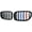 Glossy Black M-Color, variant on Left Right Glossy Black M-Color Kidney Grille Fit 2009-2015 BMW F01 F02 730 740 750 760 Sedan None Camera