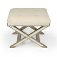 thumbnail image 2 of Butler Specialty Loft Mirrored Tufted Vanity Stool In Pewter, 2 of 7