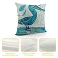 thumbnail image 4 of YINGXI Throw Pillow Covers for Outdoor Decor Cartoon Blue Marine Organism &nbsp;&nbsp;&nbsp;Retro Cushion Case Hello Summer Beach () 22x22in, 4 of 5