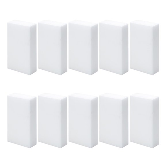 Magic Eraser Sponge 2X Density Magic Cleaning Erasers in Bulk Extra Durable & Long Lasting, Multi-Functional Melamine Sponge Nano Sponges for Kitchen Bathroom Shoes Window,White,10packs
