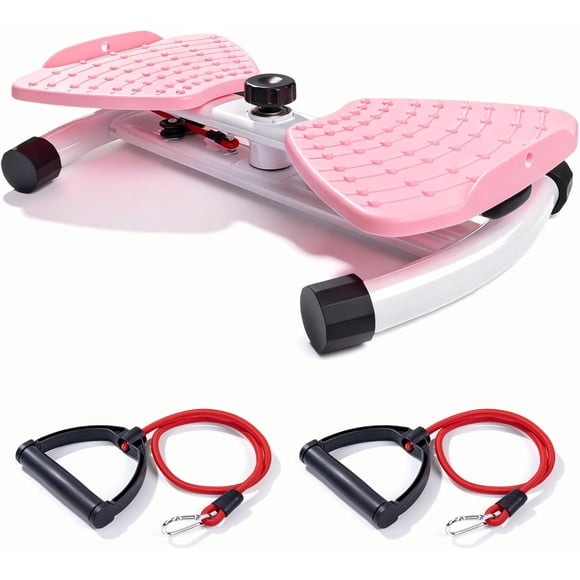 Halicool Waist Twister Machine, Ab Twister Board with Resistance Bands - 300 lbs Capacity Home Exercise Equipment for Belly Fat, Core Workout - Noiseless & Anti-Slip for Women/Men