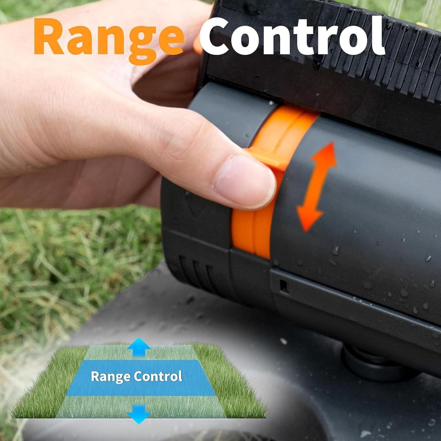 16-Nozzle Oscillating Sprinkler, Oscillating Lawn Sprinklers Adjustable, Water Sprinklers for Lawn Yard Garden Watering (Green, with A Set Nozzles)