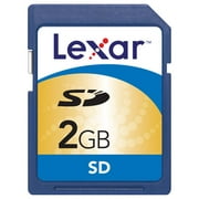 Angle View: Lexar 2GB SD Memory Card