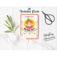 thumbnail image 3 of Darling Souvenir Multicolor Birthday Invitation Card Printable Fill or Write In Blank Invites Party Supplies Pack Of 28 5 x 7 Inches, 3 of 5