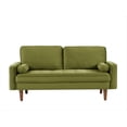 thumbnail image 5 of US Pride Furniture Monahan 58''W Velvet Tufted Loveseat Olive Green, 5 of 6