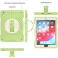 thumbnail image 6 of ELEHOLD for iPad 6th/5th Generation 9.7 Inch 2018/2017 Rugged Case, Shockproof Heavy Duty Protective Cover with 360° Rotation Handle Strap & Kickstand & Shoulder Strap for iPad 9.7" - Green White, 6 of 11