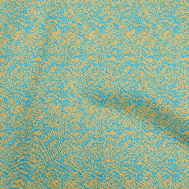 oneOone Polyester Spandex Orange Fabric Block Sewing Material Print Fabric By The Yard 56 Inch Wide-T7