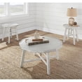 thumbnail image 5 of Steve Silver Paisley Distressed Alabaster White Wood End Table, 5 of 5