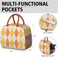 thumbnail image 5 of Sac à Lunch Fusion Rayé et à Carreaux – Design Rustique à Carreaux, Sac Isotherme Réutilisable pour Travail et École, 5 of 5