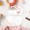 thumbnail image 6 of Baby Shower Invitations, Baby Shower Party Invitations for Boy Girl, 25 Sets Pink Pampas Grass Fill in Invites Cards with Envelopes, A Little Butterfly is on Her Way Baby Shower for Party Supplies, 6 of 6
