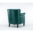 thumbnail image 5 of Home Square Faux Leather Club Accent Chair in Teal Green - Set of 2, 5 of 10