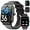 black, variant on Mingdaln smartwatch fits for Android and Iphone Devices，1.85 Inches with Answer/Make Calls/100+ sport mode/IP68 Waterproof, with Activity Fitness Tracker for men and women (Pink)
