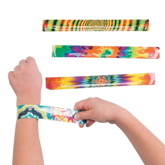 Psychedelic Slap Bracelet - Party Favors - 12 Pieces