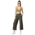 thumbnail image 3 of FAIWAD Capri Pants for Women Stretch Workout Casual Sweatpants with Pockets Plus Size Wide Leg Yoga Pants, 3 of 9